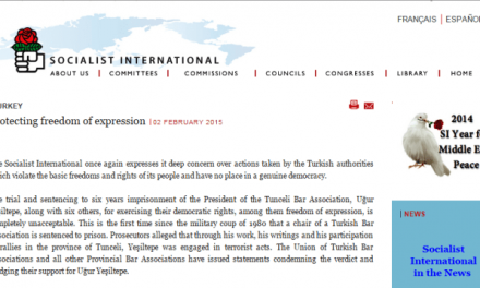 The International Condemnation from Socialist International to Turkey